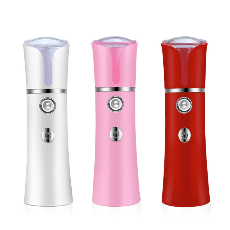 Portable Nano Face Steamer – USB Rechargeable Cold Mist Skin Hydrator