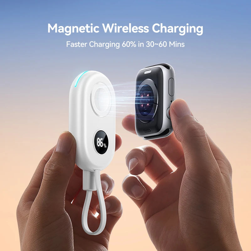 Mini Power Bank for Apple Watch – USB-C Wireless iWatch Charger (JR-W09)