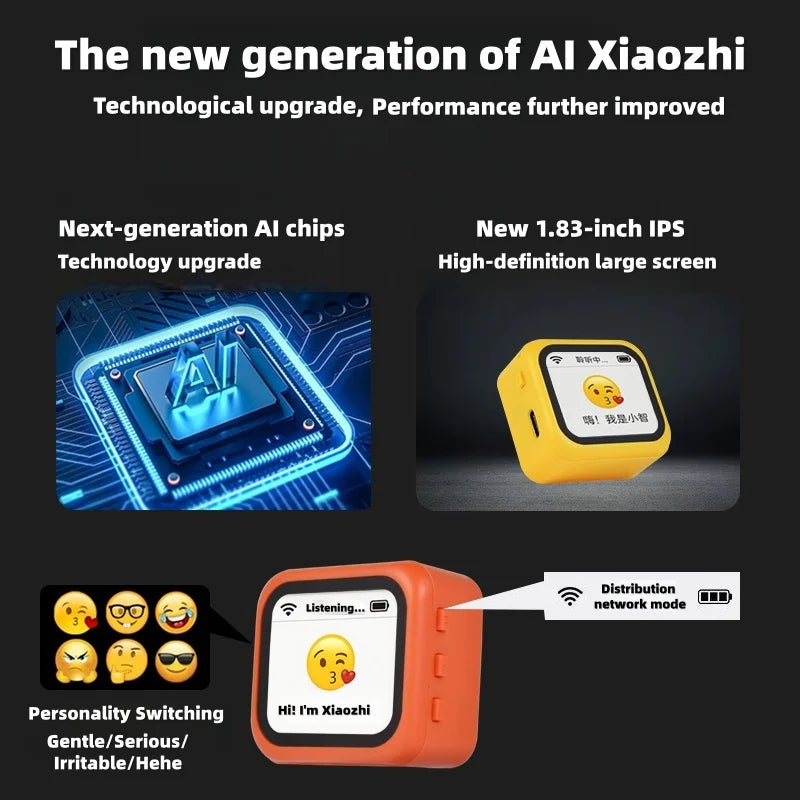 ZN-AI Xiaozhi Smart AI Voice Robot – WiFi Intelligent Interaction Desktop Assistant (Multi-Language)