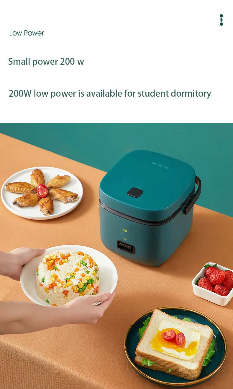 BALASHOV 1.2L Mini Electric Rice Cooker – Compact 200W Rice & Porridge Cooker