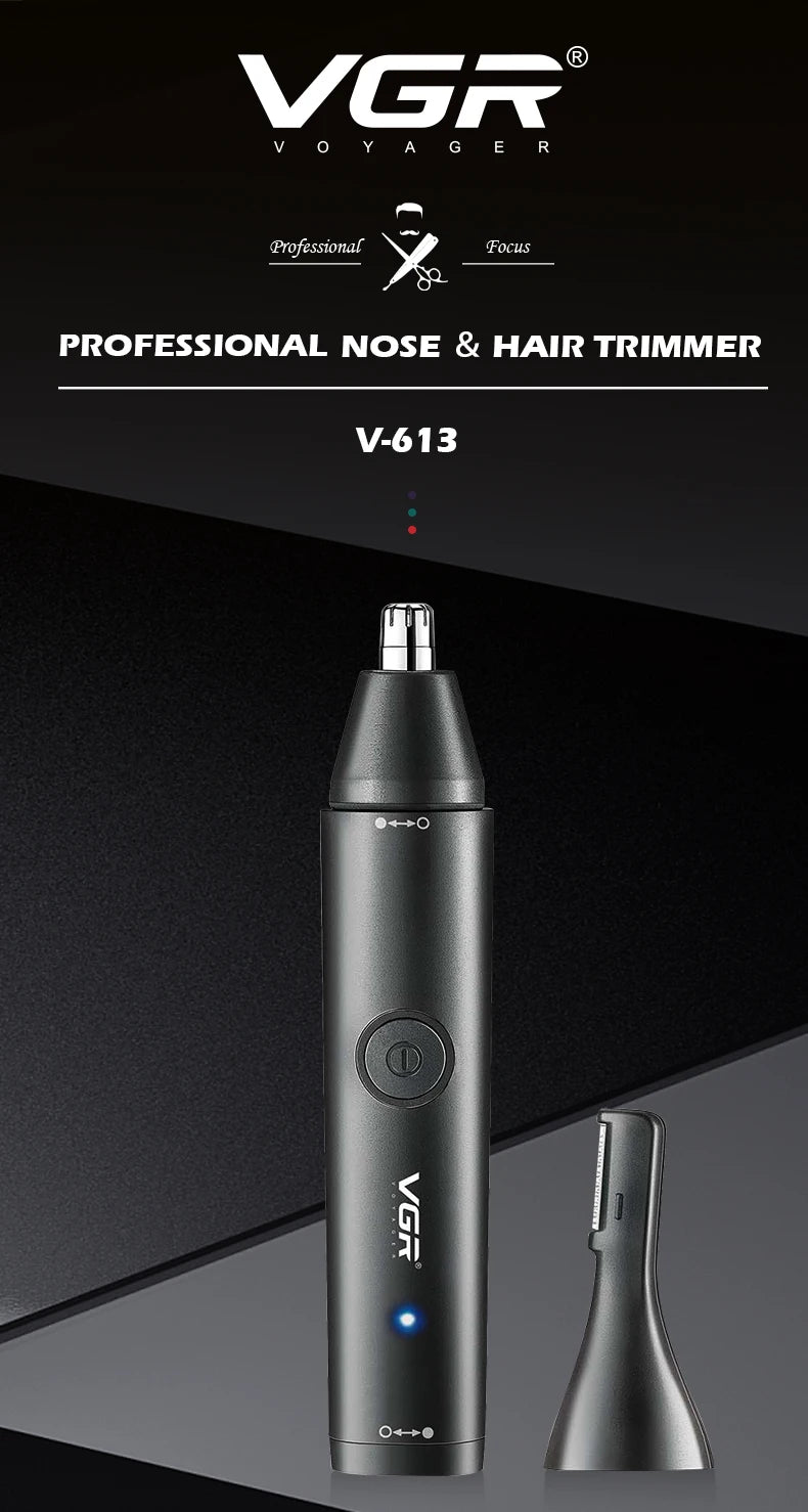 VGR Professional Nose & Hair Trimmer V-613 – Washable, Long Battery Life