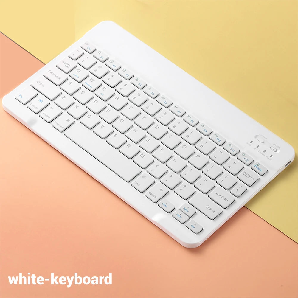 Bluetooth Keyboard with Wireless Mouse – Rechargeable, Home Office Ready