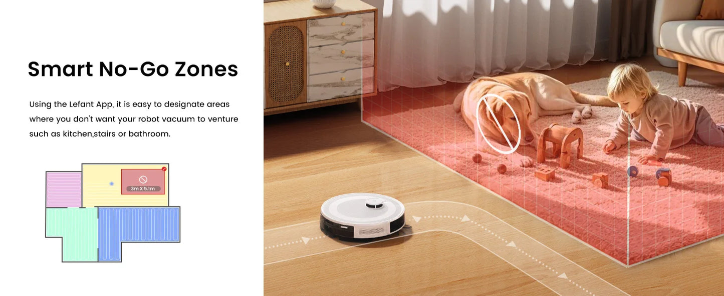 Lefant M2 Pro Smart Robot Vacuum Cleaner – LiDAR Navigation, Wet & Dry Cleaning, Alexa Ready