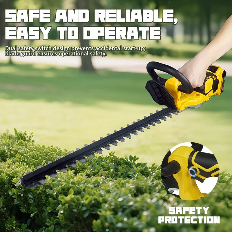 For Dewalt 20v Battery Pins Cordless Electric Hedge Trimmer Brushless – Stainless Steel Blade Garden Cutter (Battery Optional)