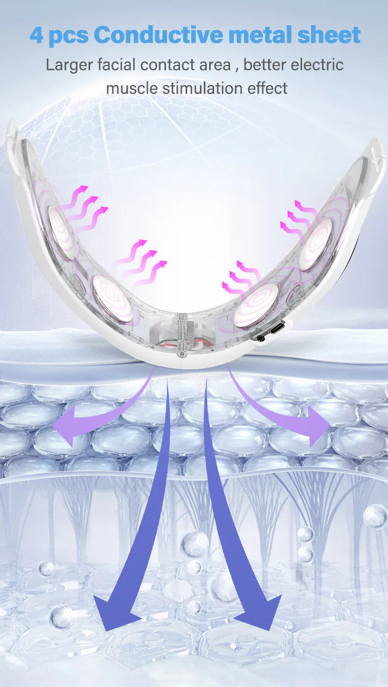 MERALL V Face Facial Lifting Device – Electric Chin & Jawline Sculpting Massager