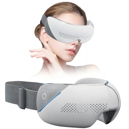 Newest Visible Eye Massager Eye Care Device Smart Airbag Compression Eye Massage Glasses with Bluetooth Music for Improve Sleep