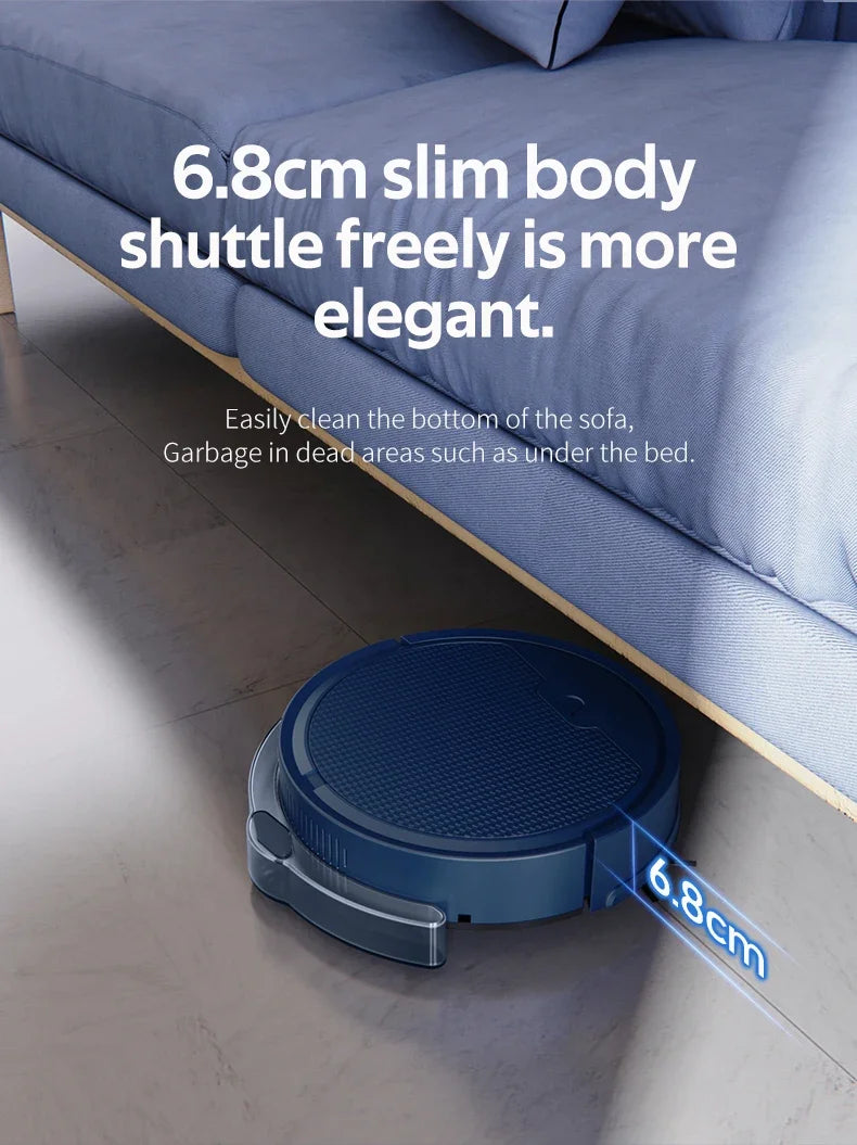 OBOW AI Smart Robot Vacuum & Mop – 2000Pa Suction, App Control, 80-Min Runtime