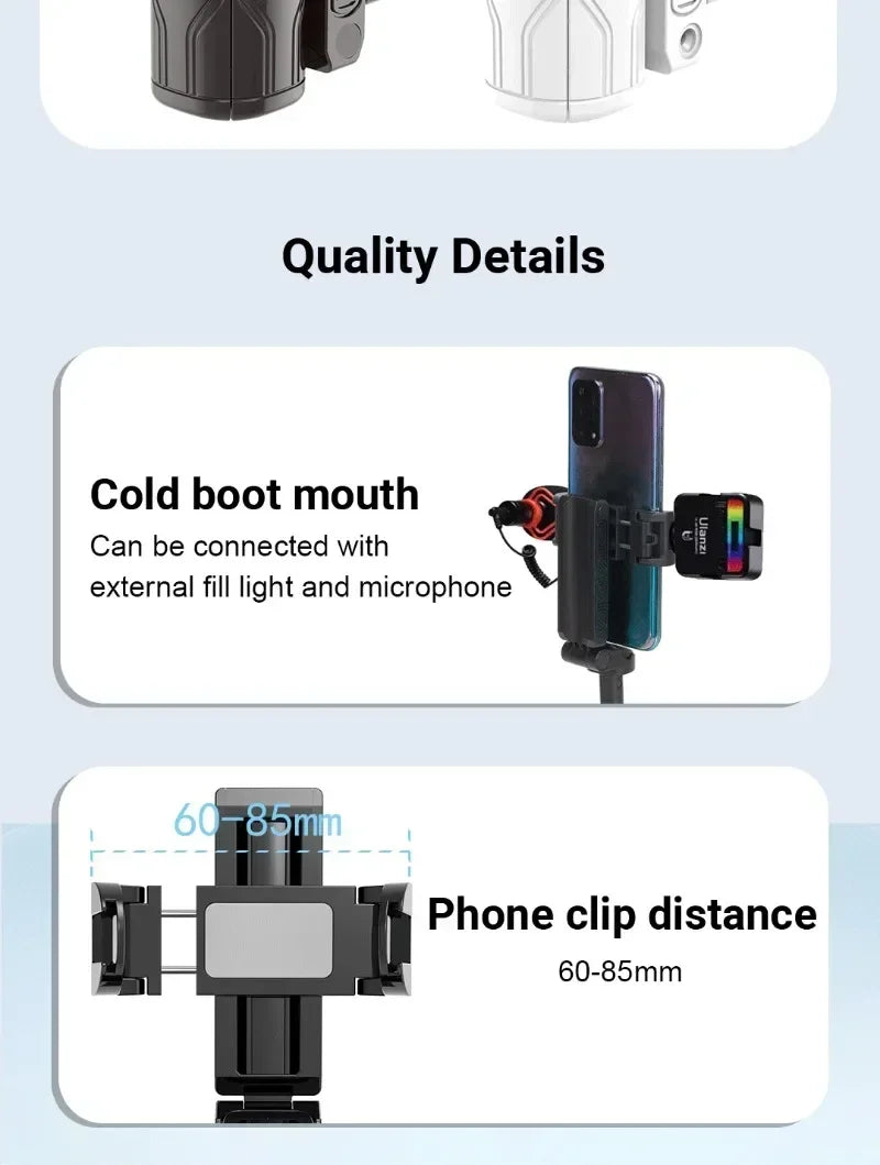 Bluetooth Selfie Stick Tripod – Aluminum Extendable Phone Stand with Remote Control