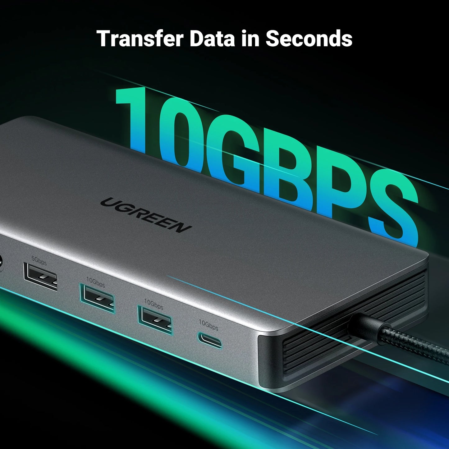 13-in-1 USB-C Docking Station – Triple 4K@60Hz Display, 100W PD, 10Gbps Hub
