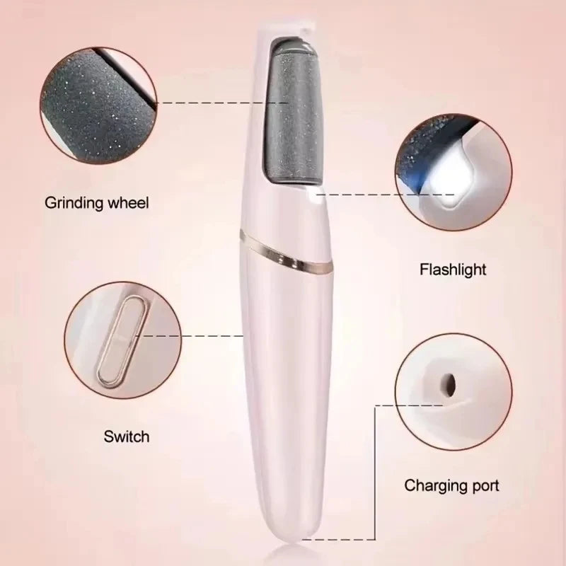 Electric Foot Grinder Pedicure Kit – Rechargeable Dead Skin & Heel Callus Remover