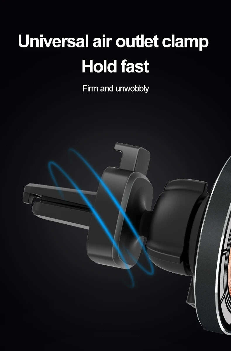 VIKEFON 30W Magnetic Wireless Car Charger with Vent Mount for iPhone