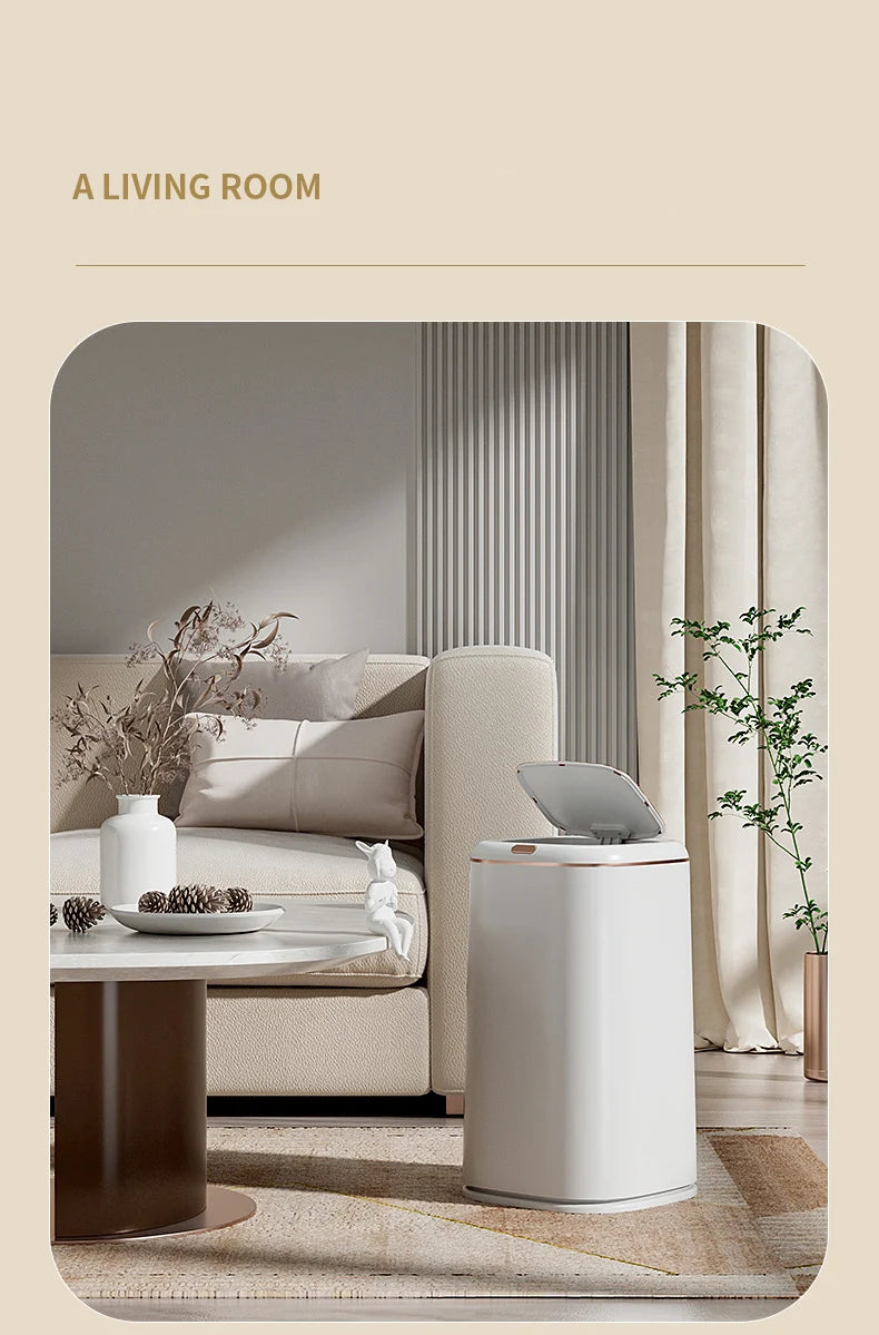 Large Smart Sensor Trash Can 20L / 35L / 40L – Touchless Automatic Garbage Bin for Kitchen
