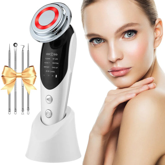 SUOLAER 7-in-1 EMS RF Facial Massager – Microcurrent & Light Therapy Skin Rejuvenation Device