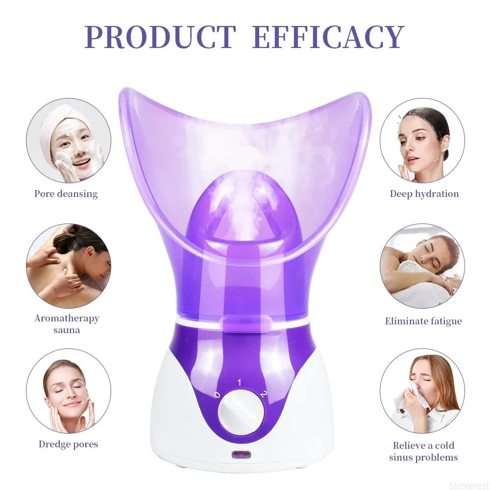 KEMOKO Electric Face Steamer – Moisturising Facial Sauna with Pore Cleansing