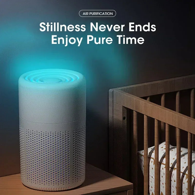 NOCCLILI Portable Air Purifier – H13 True HEPA, Negative Ion Deodorizer, USB Powered
