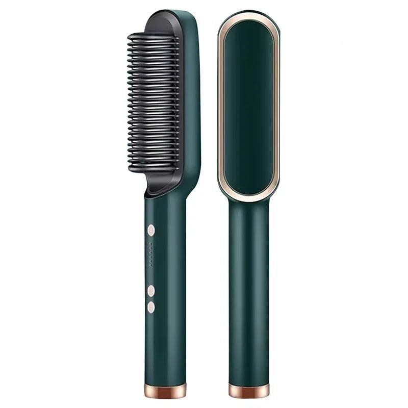 Thermostatic Hair Straightener Comb – 3-Minute Fast Styling Ionic Hot Brush