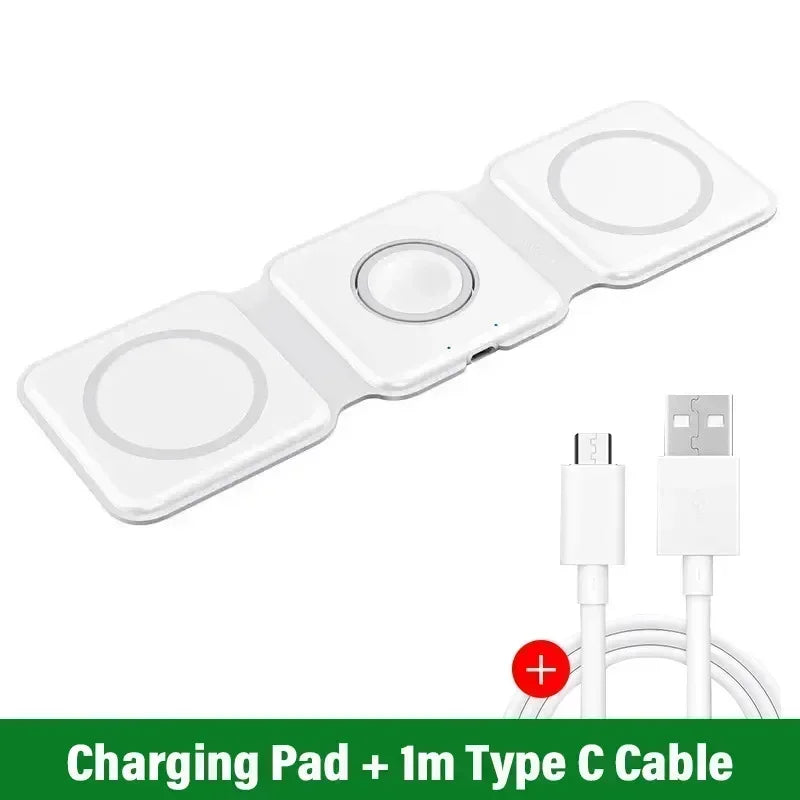 3 in 1 Phone Charge Dock Desktop Wireless Charger for Iphone