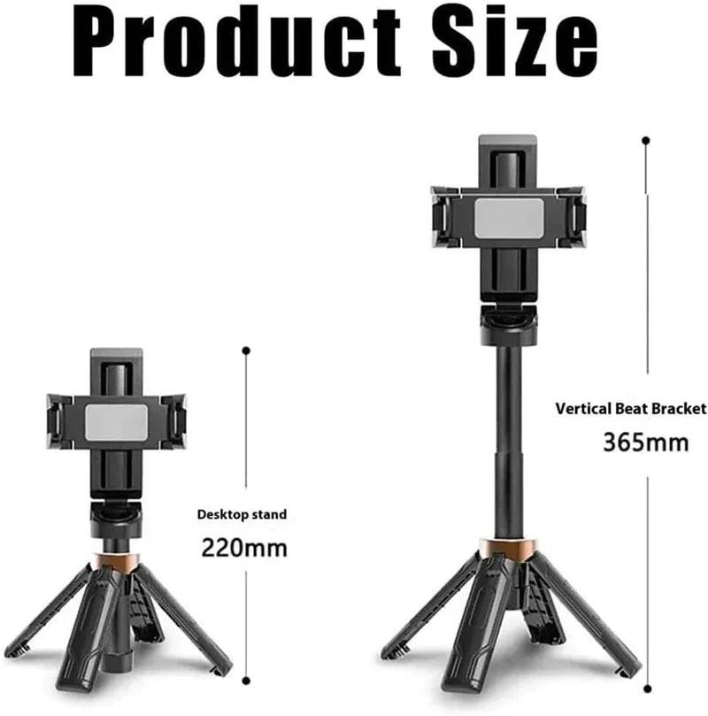 Bluetooth Selfie Stick Tripod – Aluminum Extendable Phone Stand with Remote Control