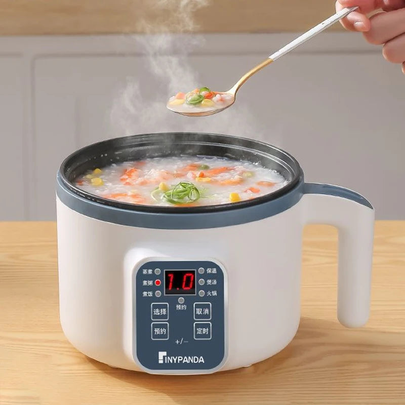 BALASHOV Compact Electric Rice Cooker 1.7L – Non-Stick Inner Pot, Steaming Basket Included
