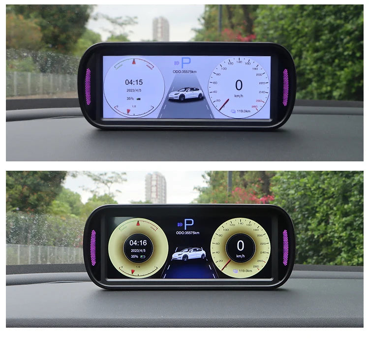 KWHUD 6.8″ Tesla Instrument Cluster HUD – HD IPS Dashboard Display for Model 3 & Model Y (2019–2022)