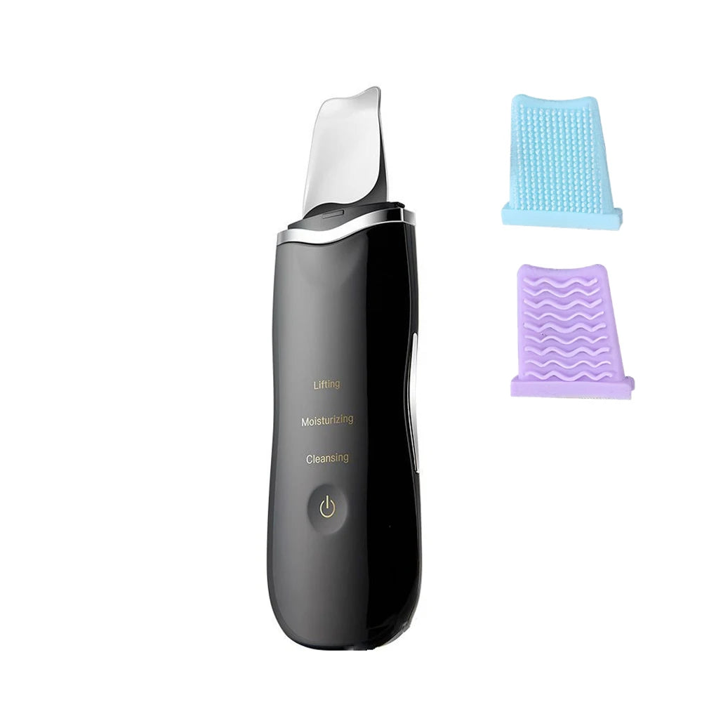 Voguish Ultrasonic Skin Scrubber – Vibration Facial Spatula Blackhead Remover