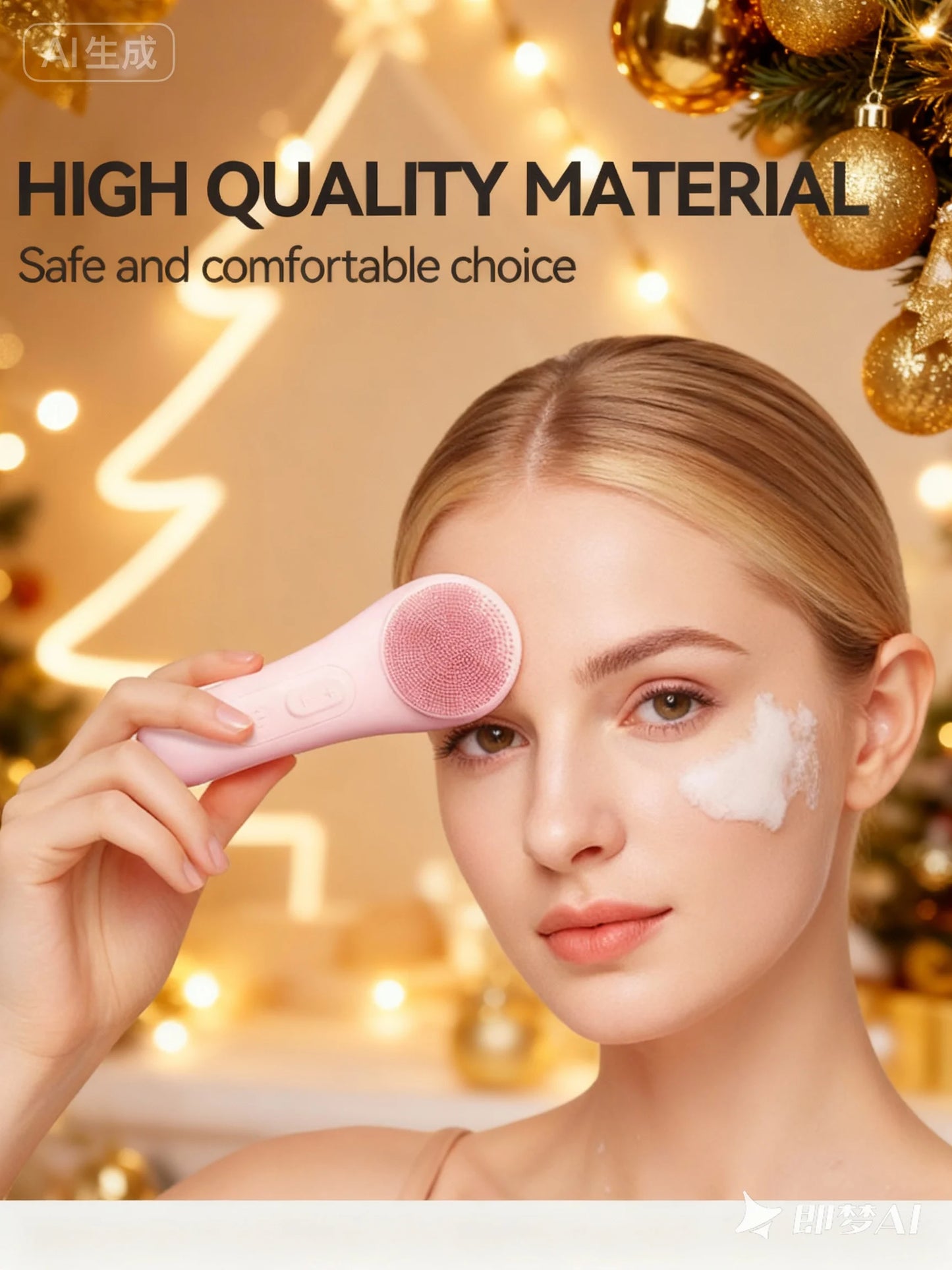 Portable Electric Face Scrubber – Silicone Exfoliating Facial Brush USB Rechargeable