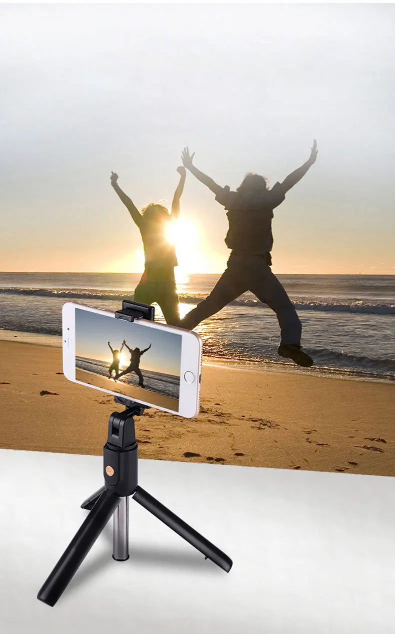 Mini Selfie Stick Tripod with Bluetooth Remote for iPhone & Android (K07)