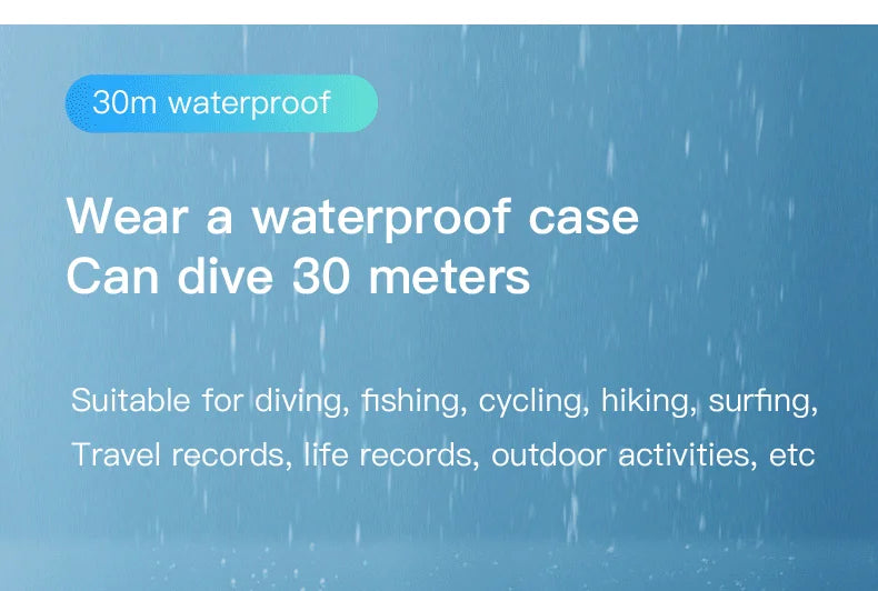 JETO H88 Ultra-Mini 4K Sports Action Camera – Waterproof Case, WiFi, POV Recording