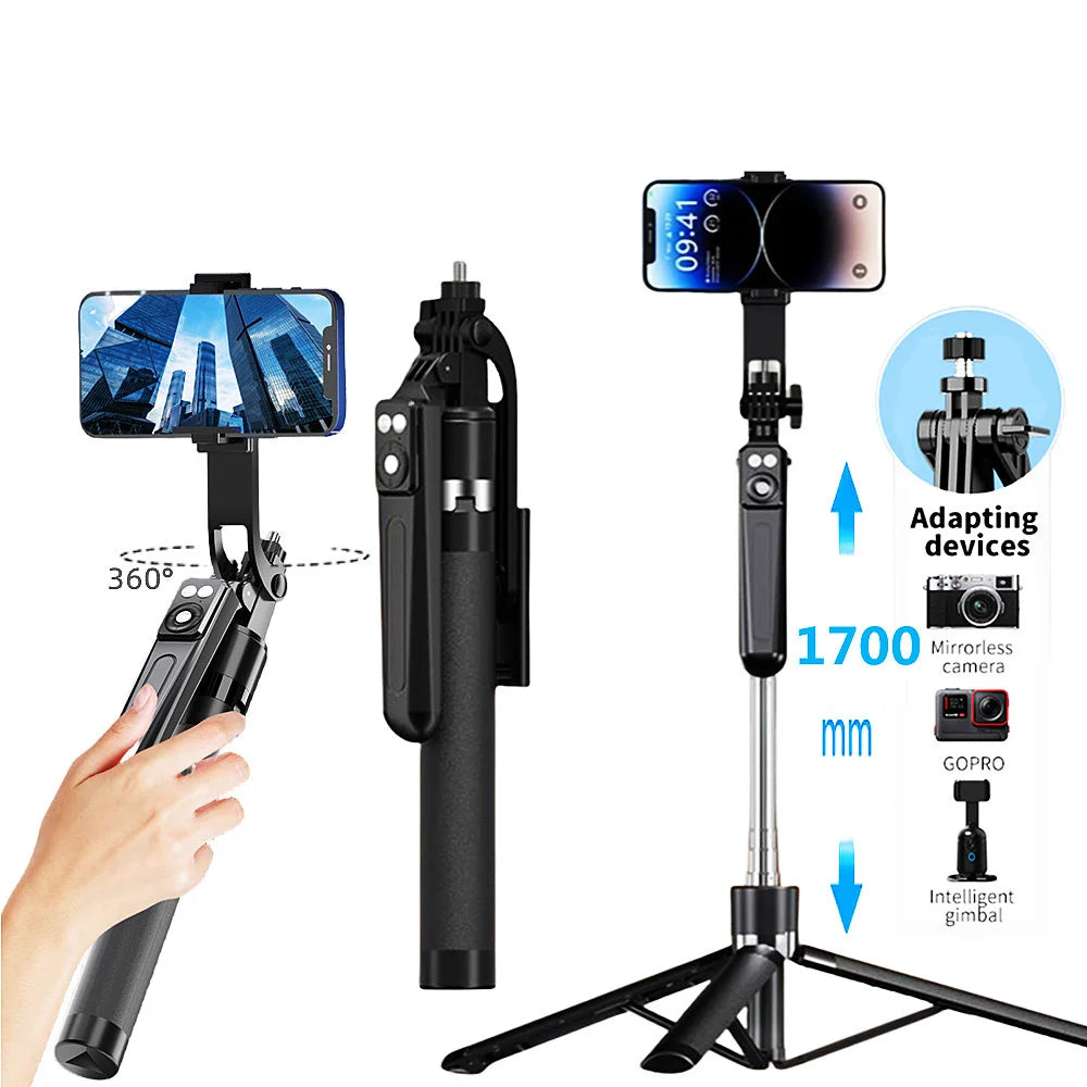 Bluetooth Selfie Stick Tripod 170cm – Lightweight Travel Stand for Phones & Cameras
