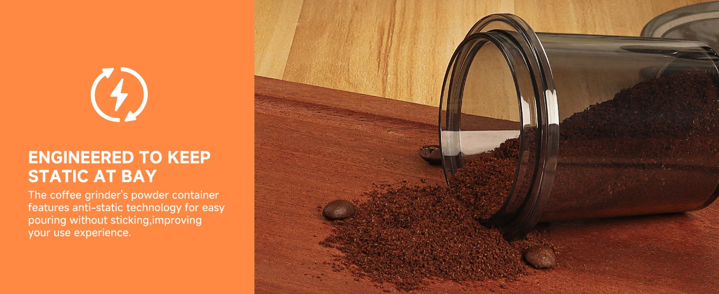 Biolomix Electric Burr Coffee Grinder – 48-Step Precision Espresso Grinder