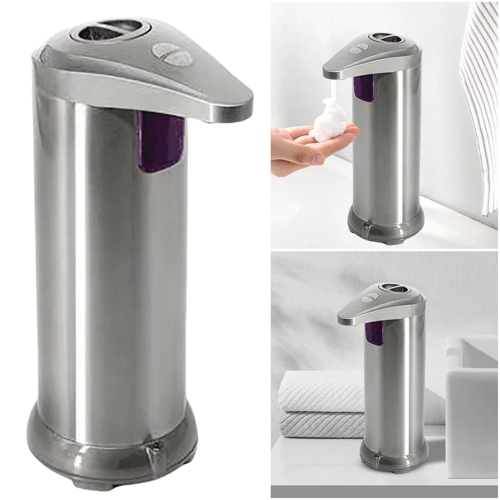 APWIKOGER Touchless Automatic Foam Soap Dispenser – Infrared Sensor, 3 Adjustable Levels, Stainless Steel