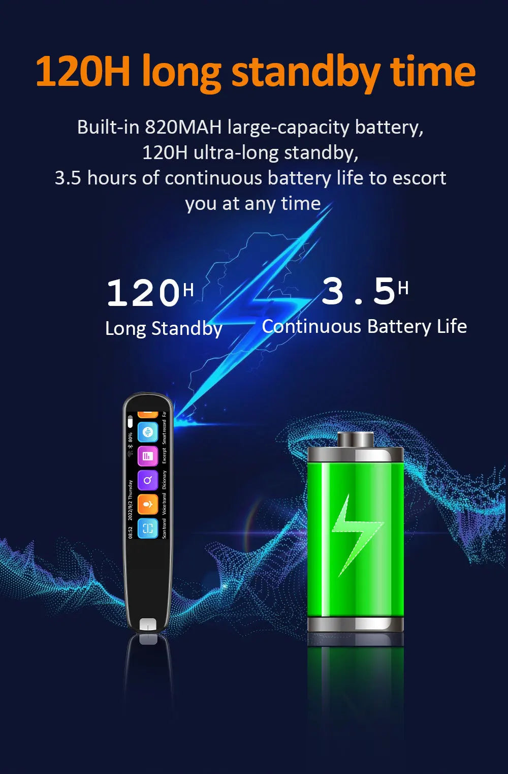 YTYIN S6 Pro AI Translation Pen – Touch Screen Voice Translator with ChatGPT & 142 Languages  Option 2: