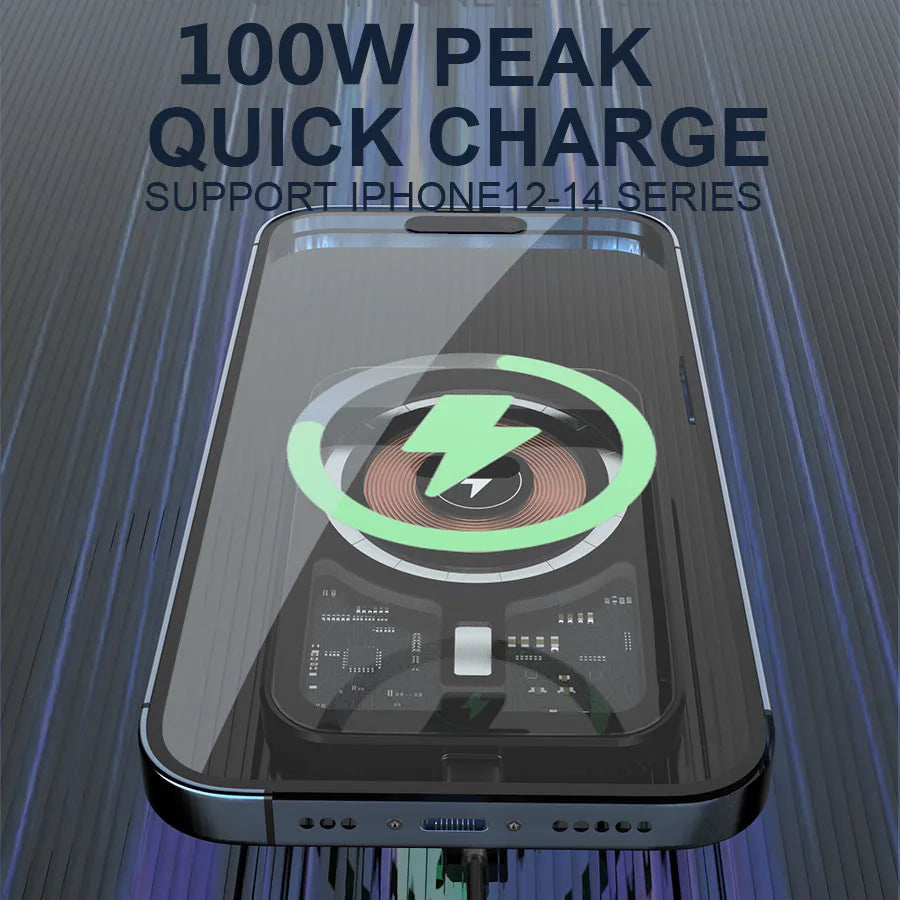 VIKEFON 30W Magnetic Car Phone Holder Charger – iPhone Fast Wireless Charging