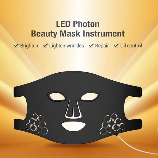 LED Light Therapy Face Mask – USB Rechargeable Skincare Beauty Device