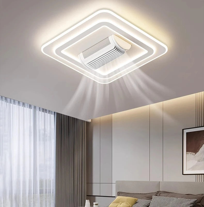 Artpad Modern LED Ceiling Fan with Light | Remote Control, Dimmable, Silent Motor