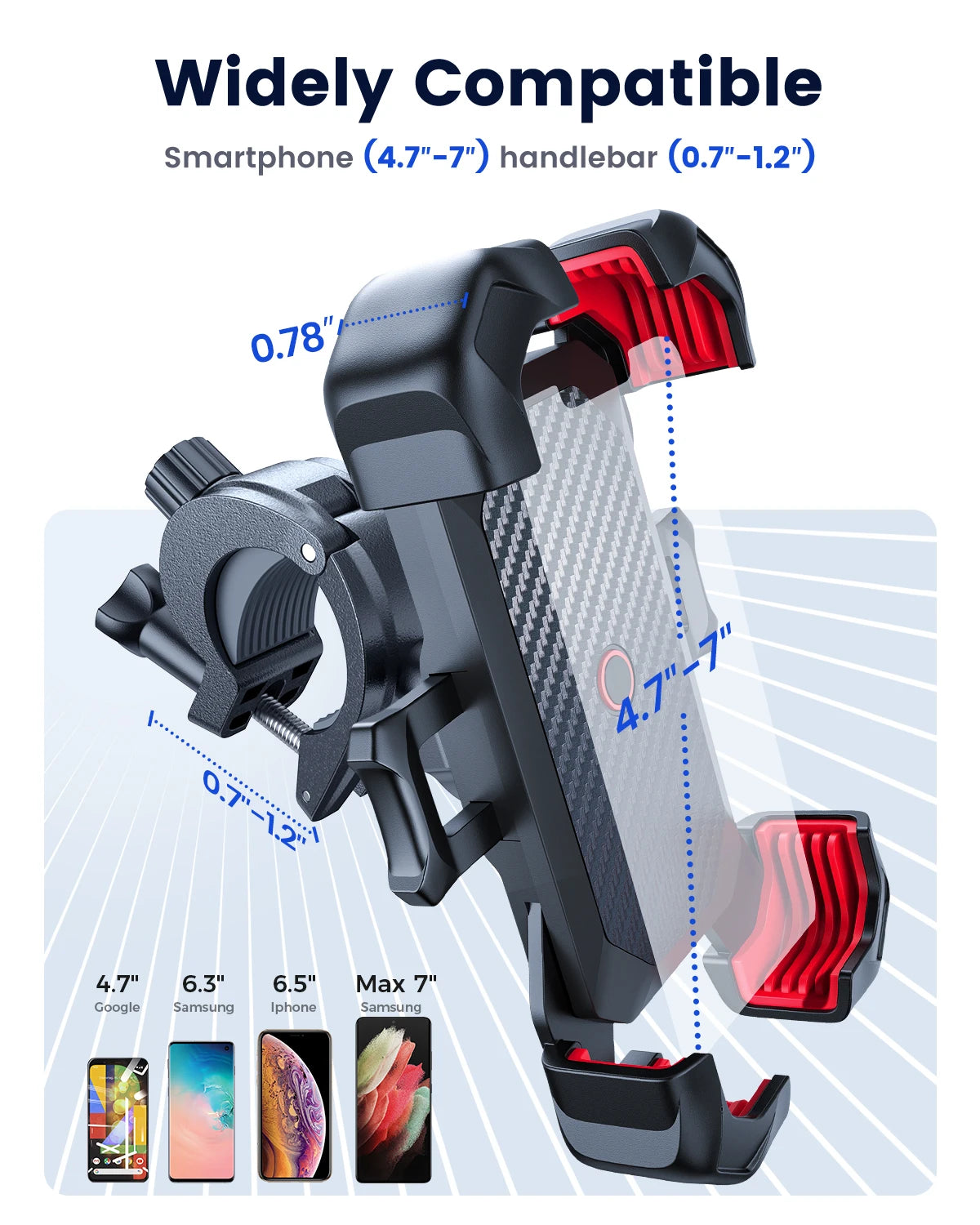 Joyroom JR-ZS288 Motorcycle & Bike Phone Mount – Secure Auto-Lock Handlebar Holder