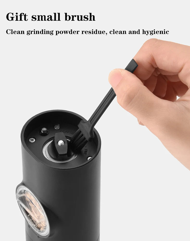 OLOEY Rechargeable Electric Salt & Pepper Grinder Set – Adjustable Coarseness with LED & Charging Base