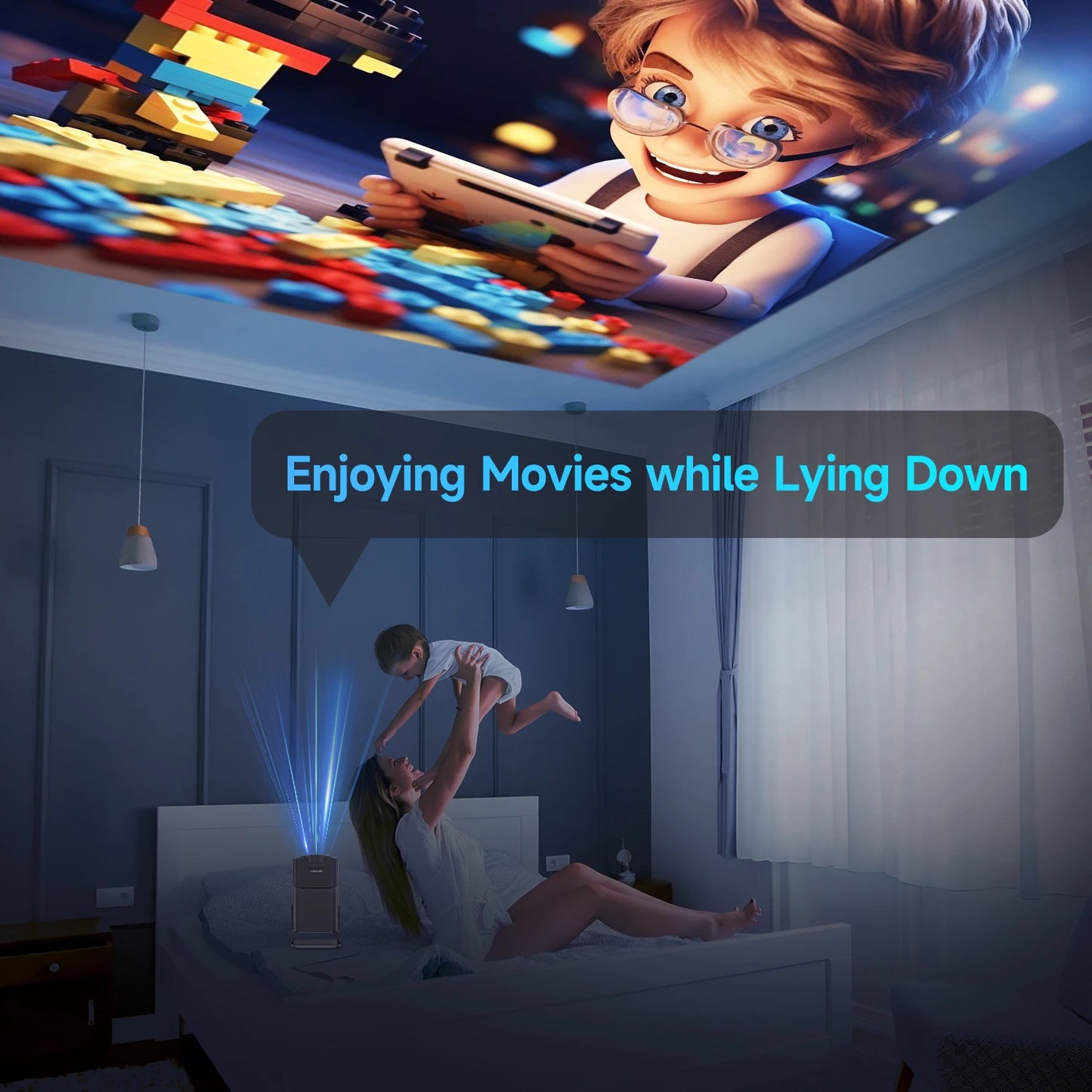 HY320 Portable Home Theater Projector – 720P Native, 4K Decode, BT 5.0