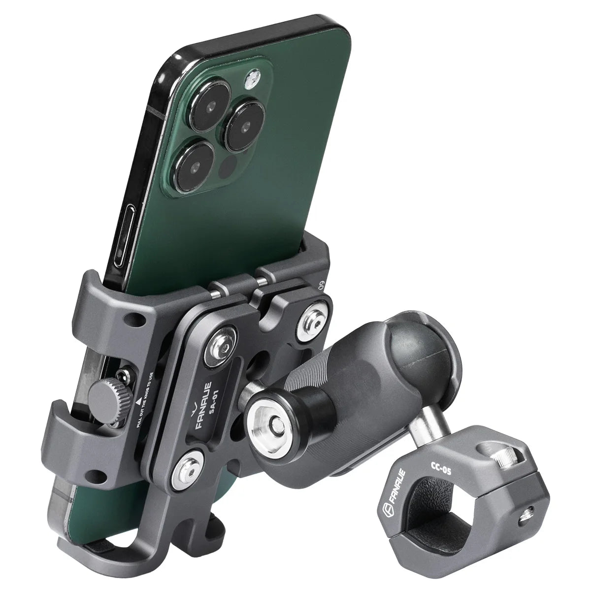 Motorcycle Phone Holder CPC-09T6F – Universal Handlebar Mount