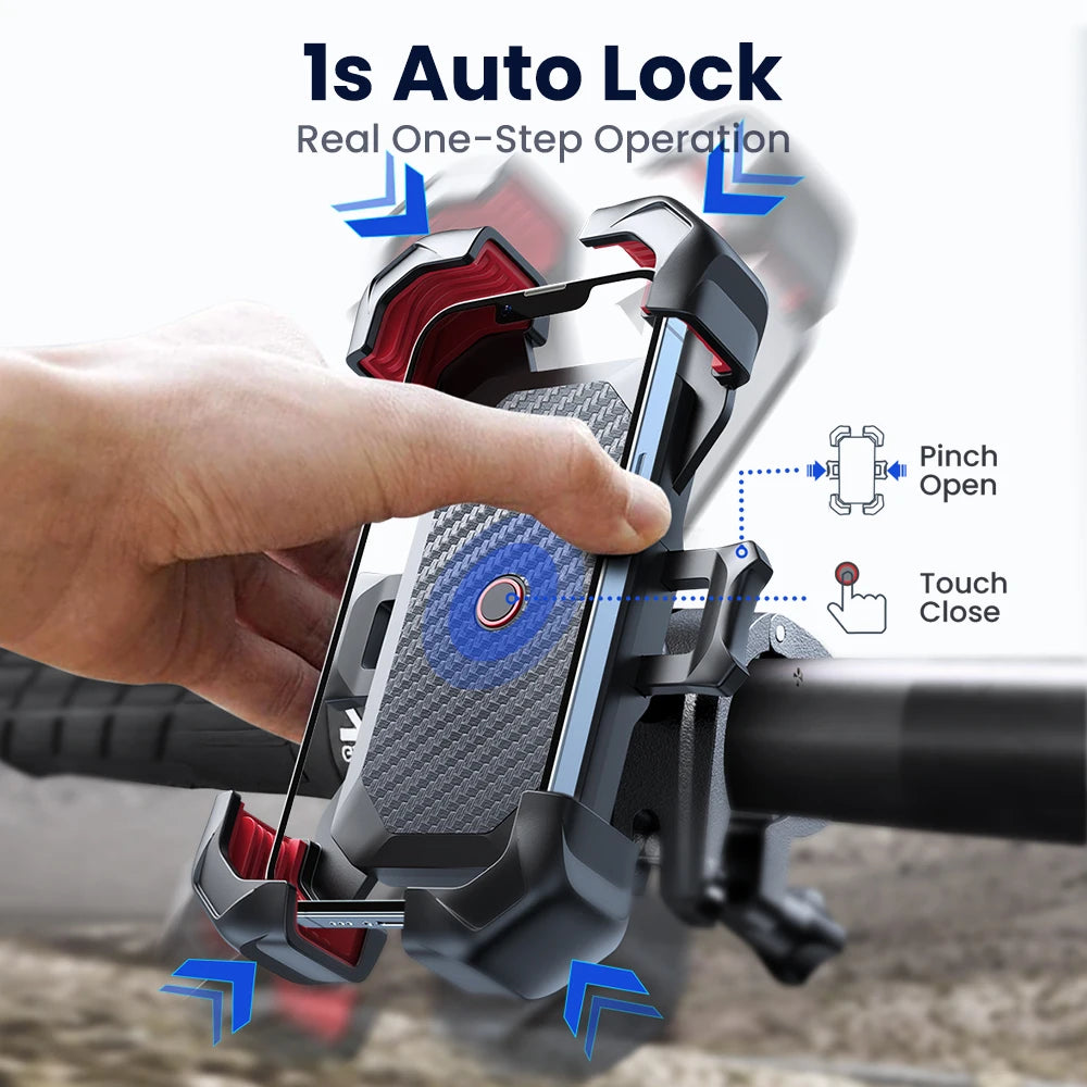 Joyroom JR-ZS288 Motorcycle & Bike Phone Mount – Secure Auto-Lock Handlebar Holder