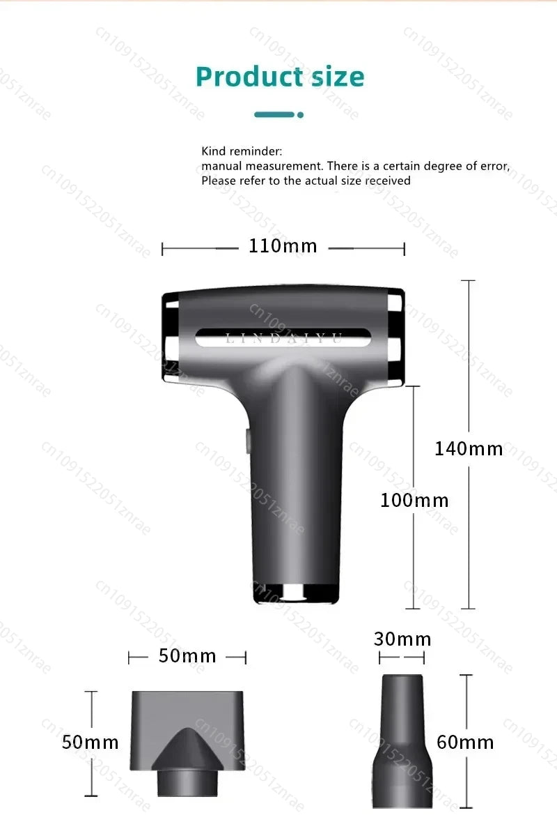CHUBAN 4-in-1 Wireless Hair Dryer – USB Rechargeable Ionic Travel Blower