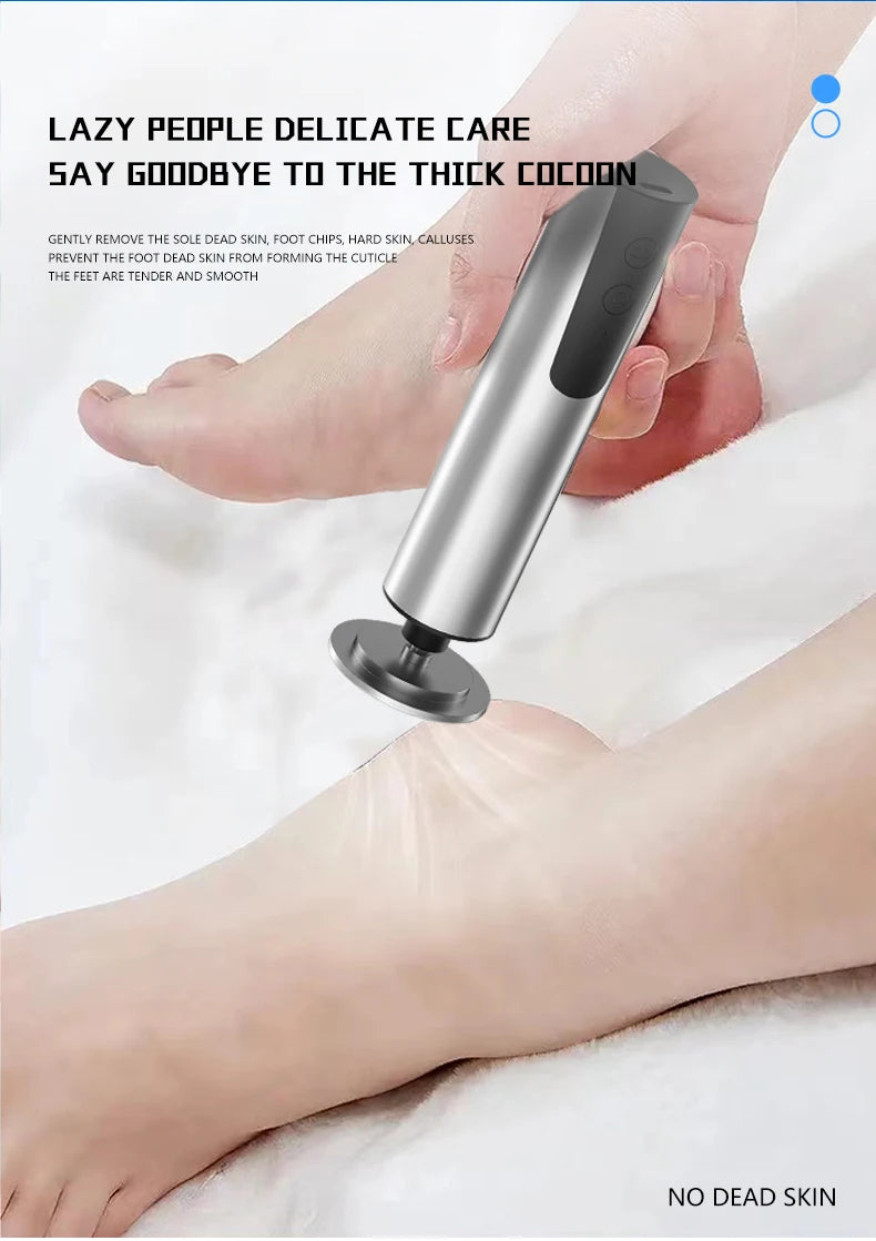 Professional Electric Foot File HX-12 – Metal Body, Dual Direction, Global Voltage (100–240V)