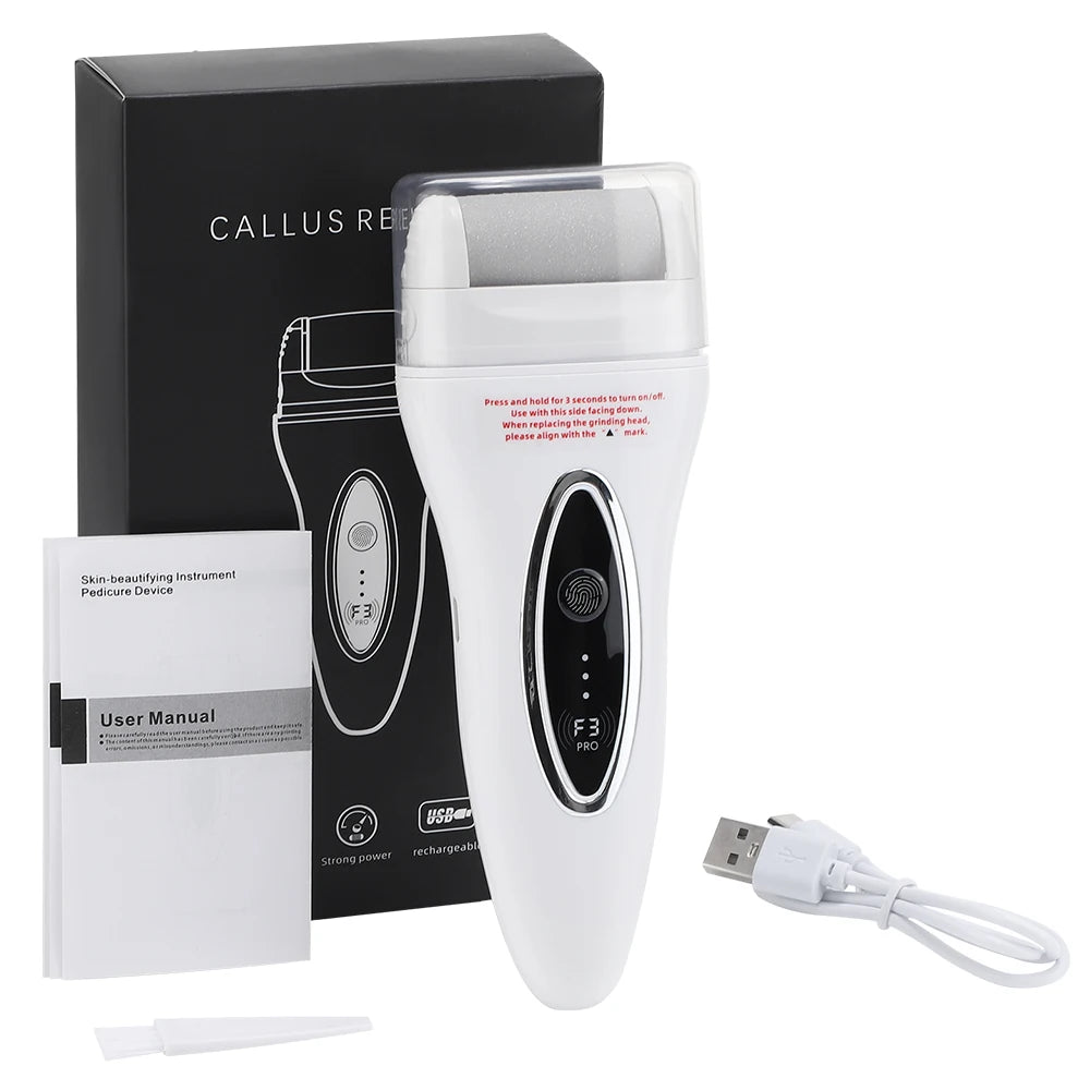 AFDEAL Rechargeable Electric Foot Callus Remover – Professional Pedicure Grinder (Standard / Simple)