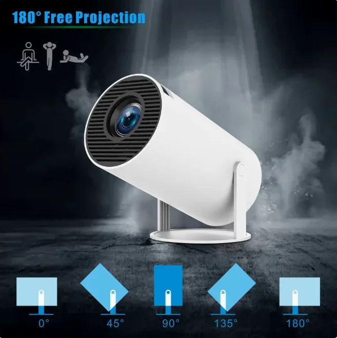 Mini Android Projector – 150 ANSI, 1080P Support, Portable Home Theater