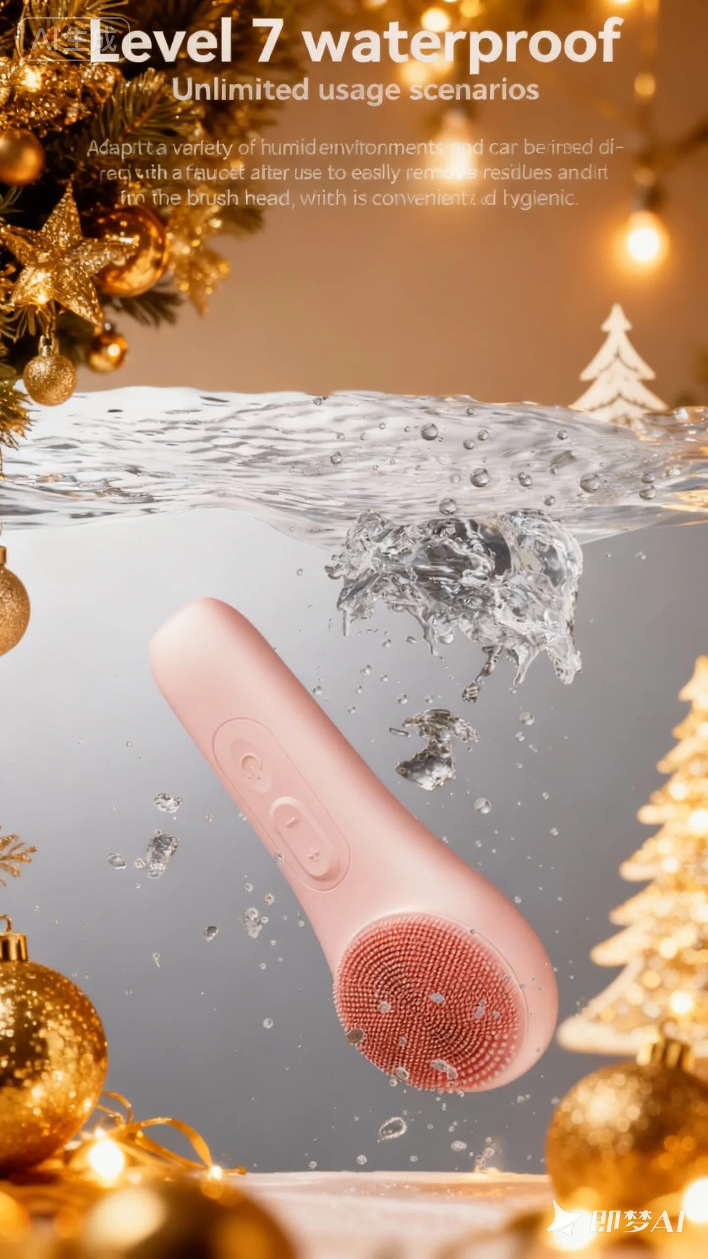Portable Electric Face Scrubber – Silicone Exfoliating Facial Brush USB Rechargeable