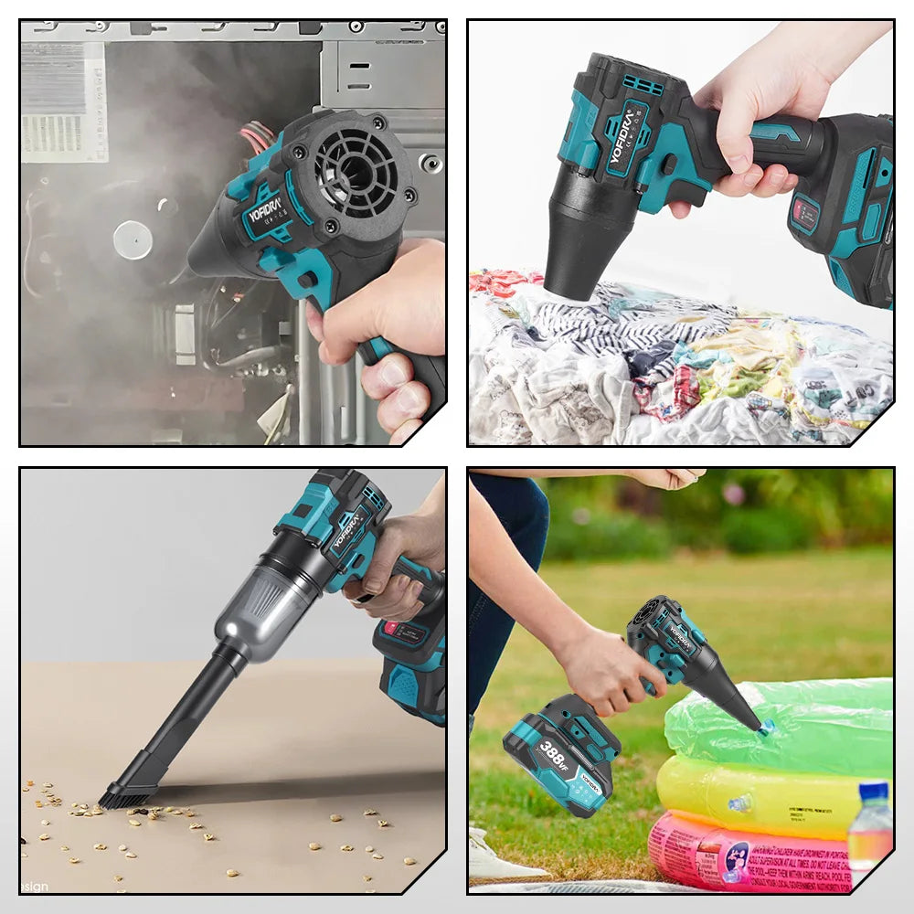 Yofidra F02-ES 1200W Turbo Air Duster & Vacuum Blower – 110m/s High-Speed Electric Cleaner