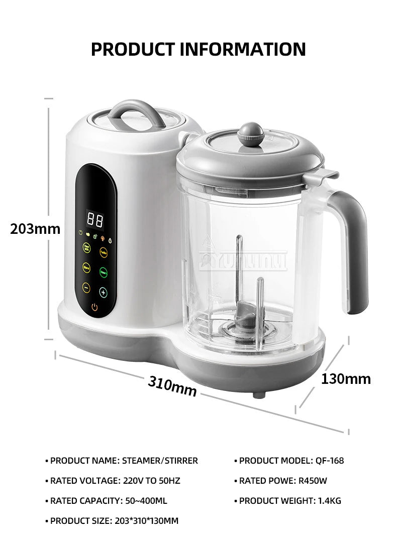 YunlinLi 450W Electric Food Grinder – Compact Kitchen Chopper for Everyday Use