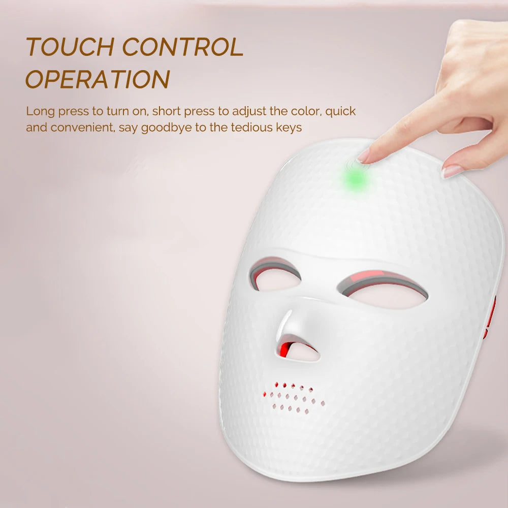 Foreverlily LED Face Mask 7 Colors – USB Rechargeable Anti-Wrinkle Beauty Device