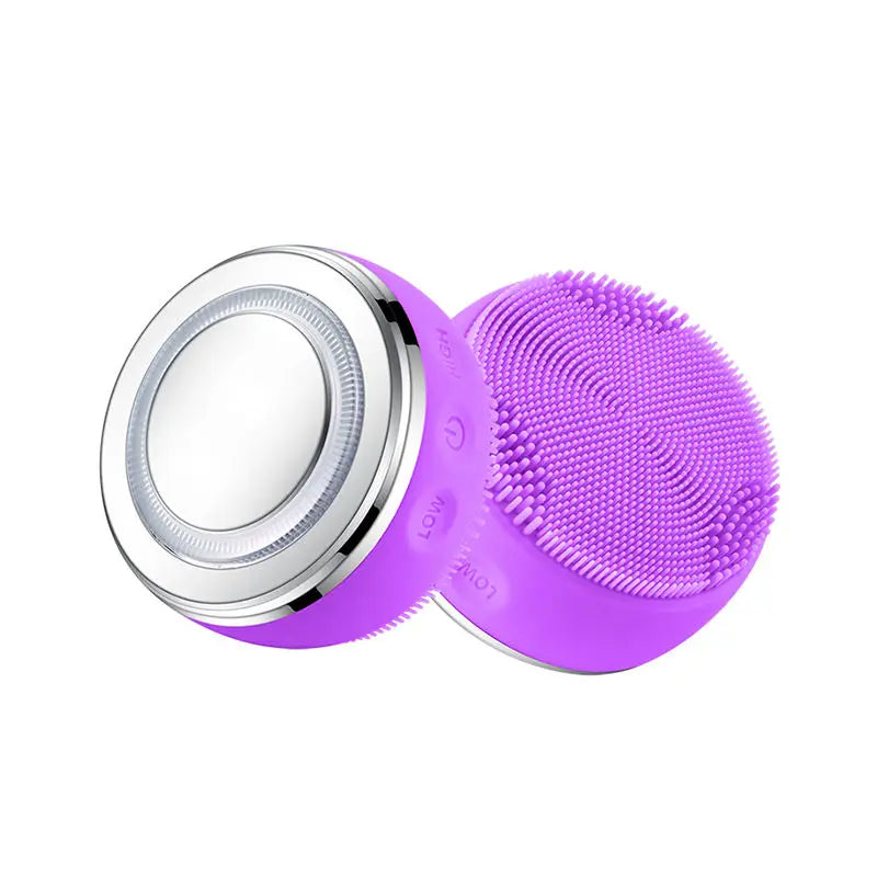 MIKO NICE 2-in-1 Ultrasonic Facial Cleanser – USB Rechargeable IPX7 Silicone Brush