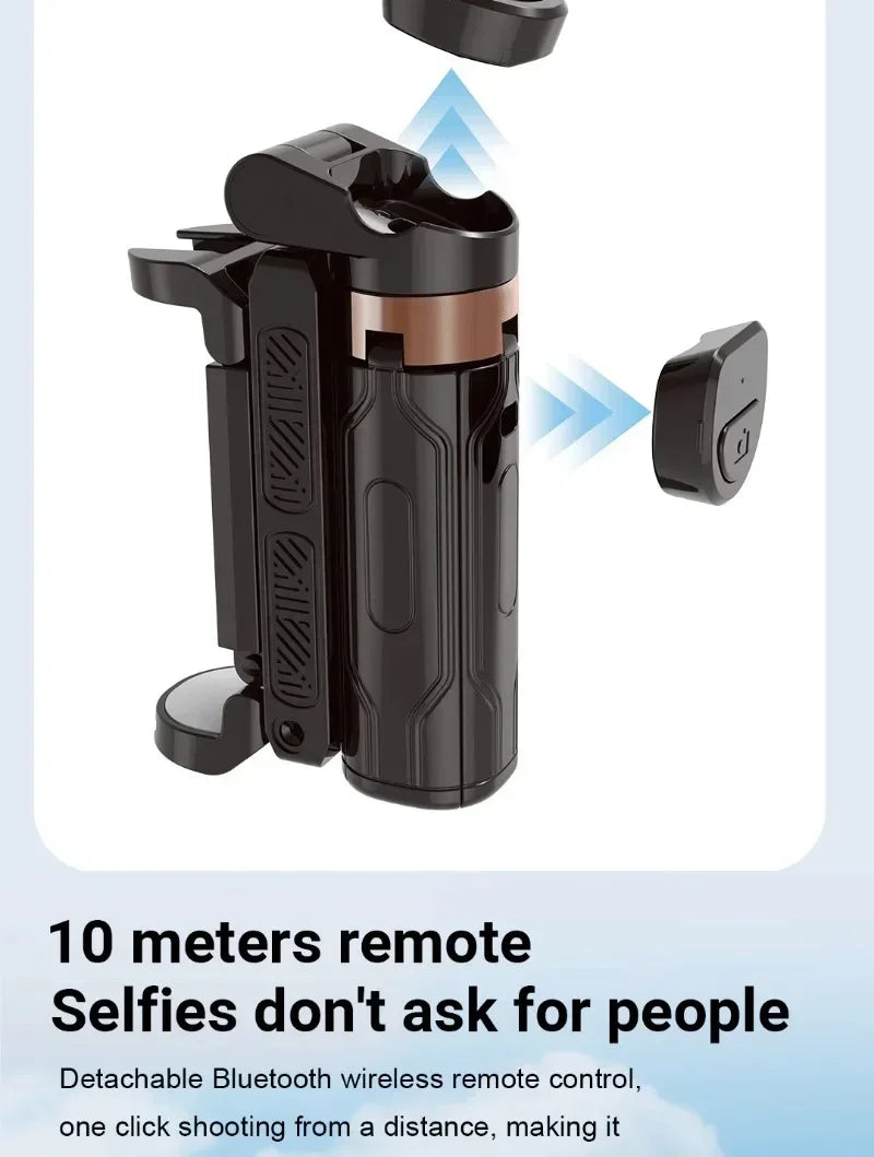 Bluetooth Selfie Stick Tripod – Aluminum Extendable Phone Stand with Remote Control